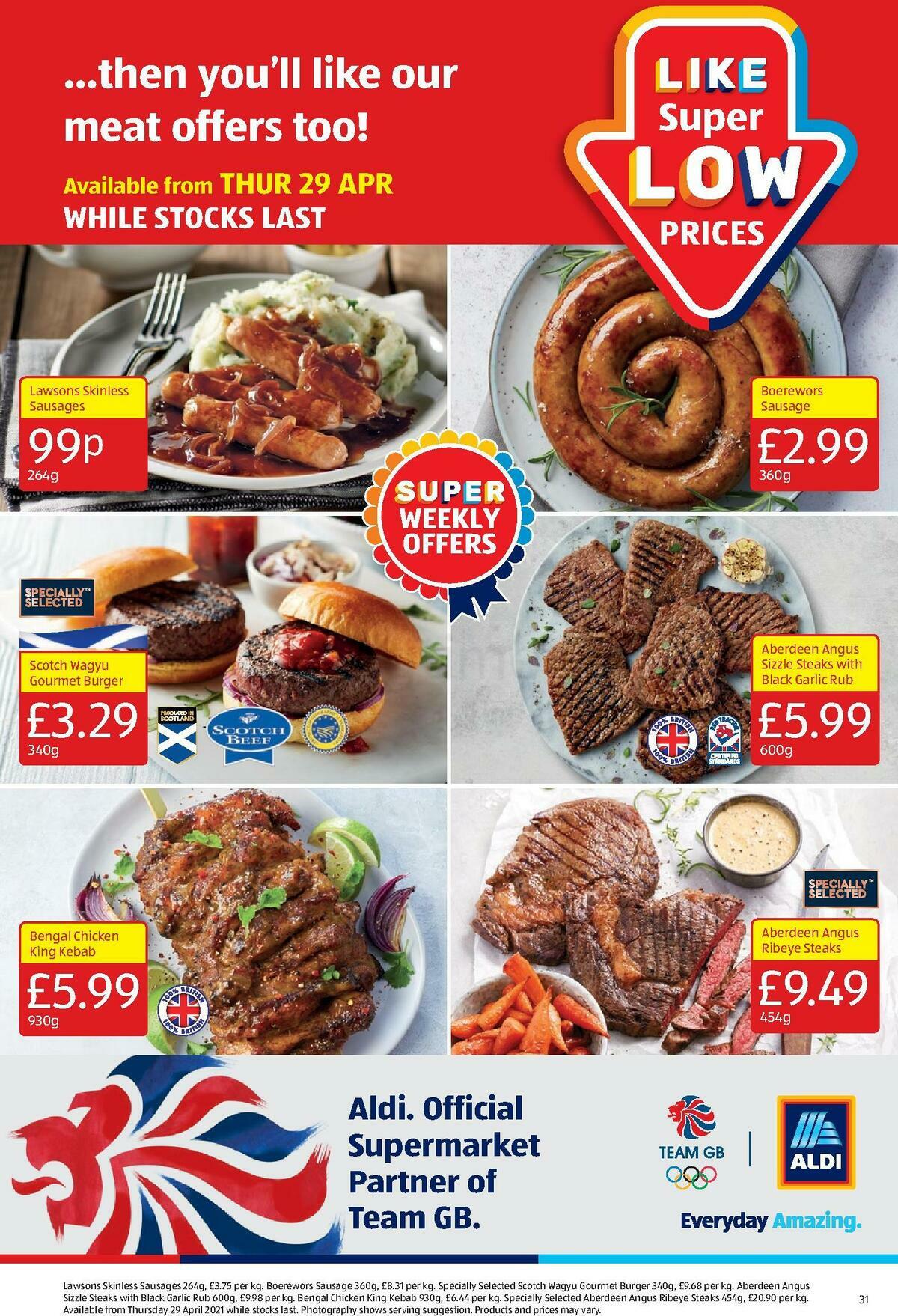 ALDI Scottish Offers from 25 April