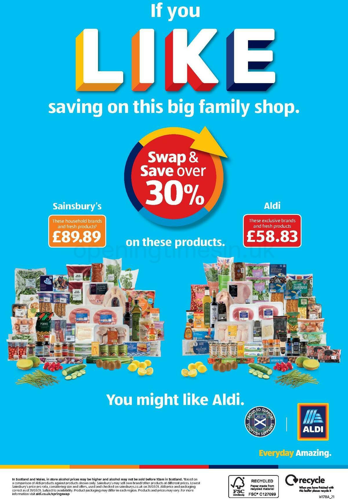 ALDI Scottish Offers from 25 April