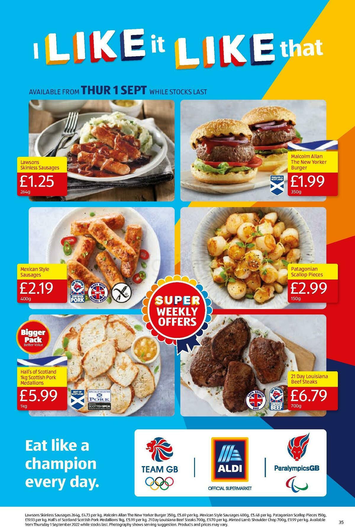 ALDI Scottish Offers from 28 August