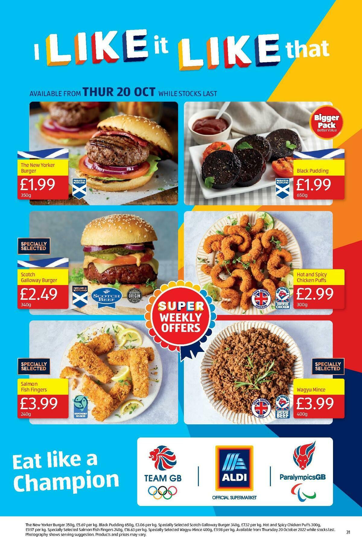 ALDI Scottish Offers from 16 October