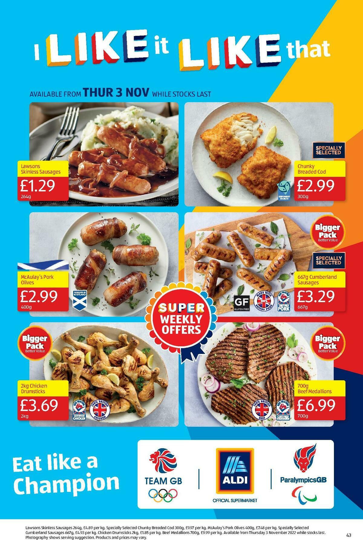 ALDI Scottish Offers from 30 October