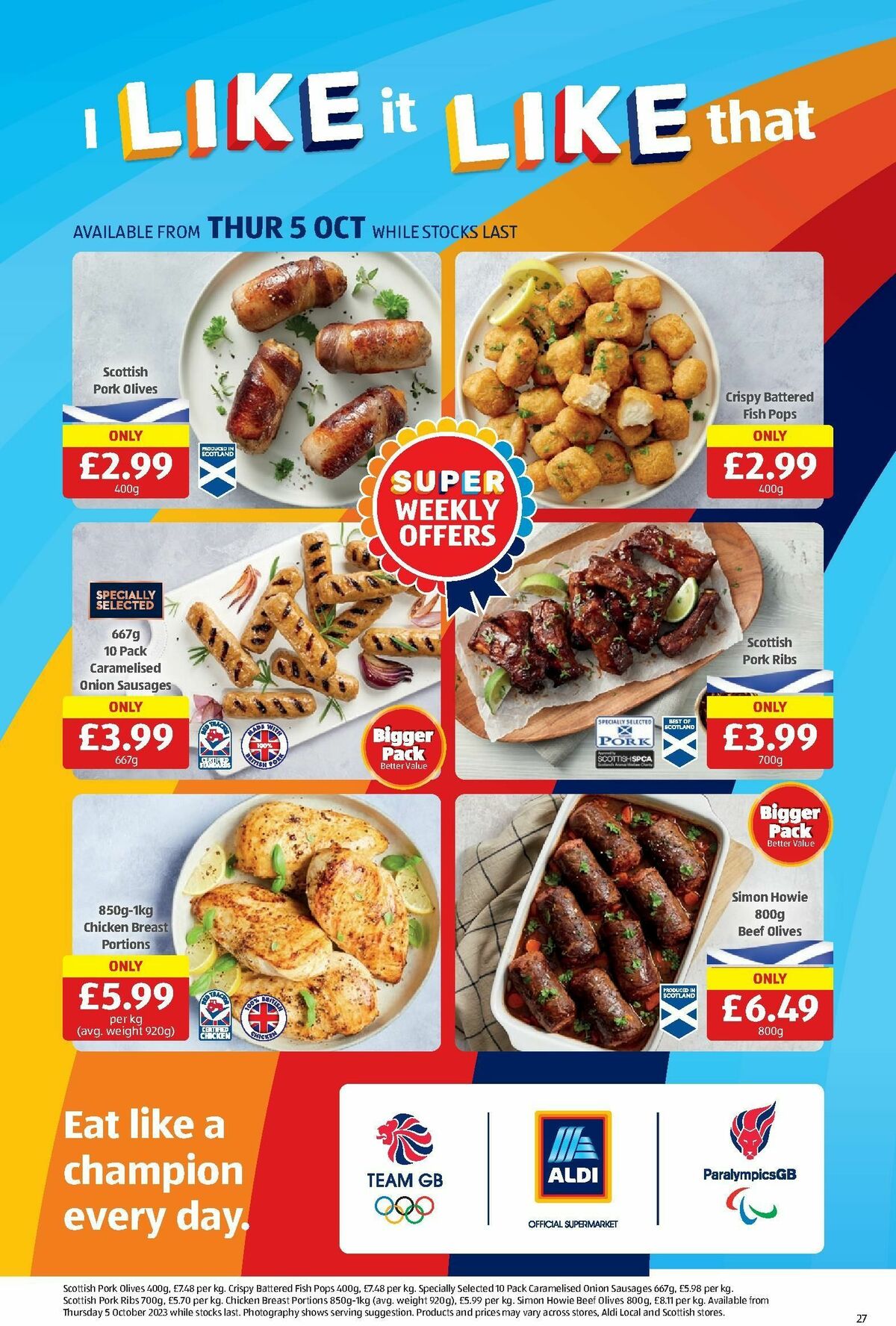 ALDI Scottish Offers from 2 October