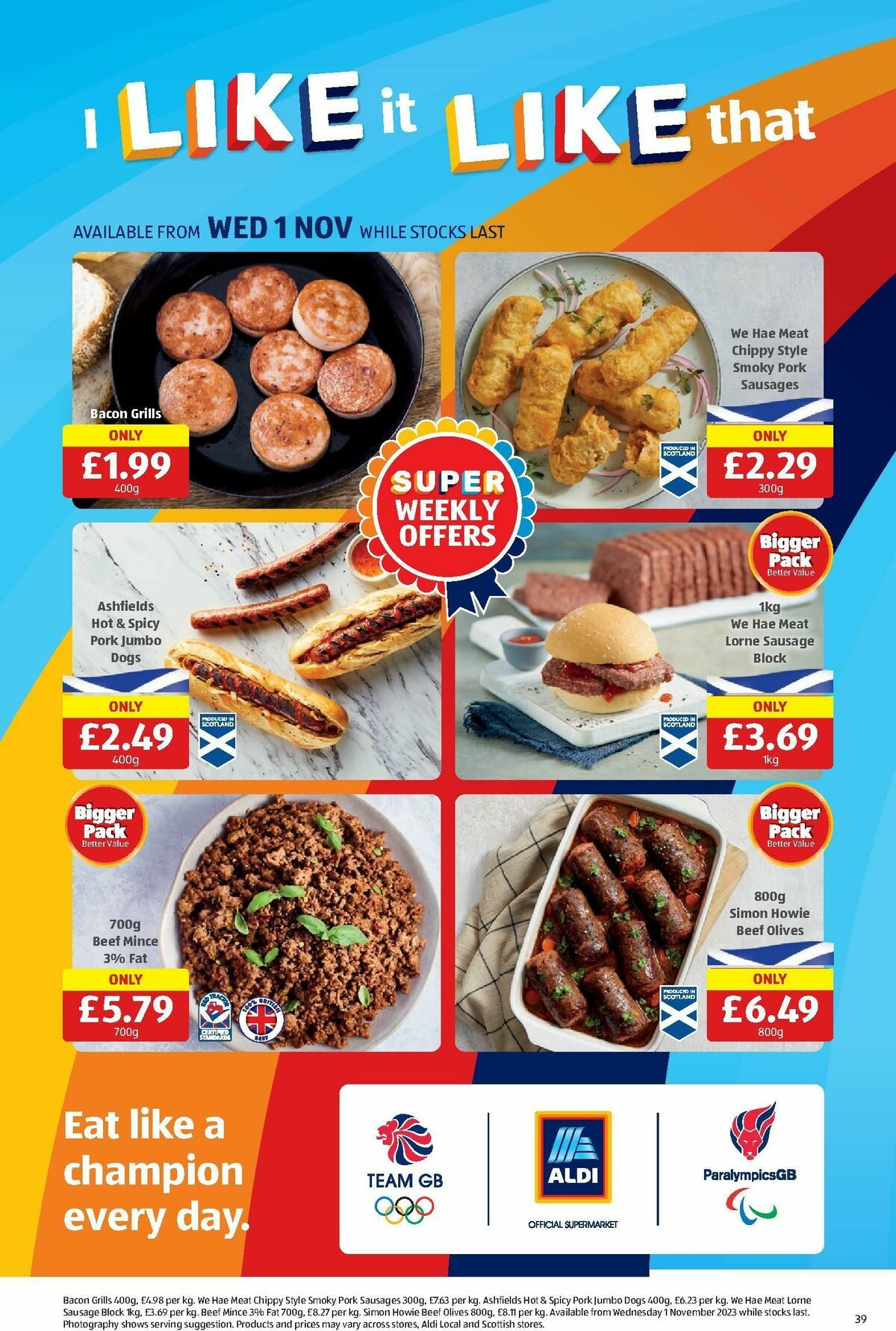 ALDI Scottish Offers from 30 October