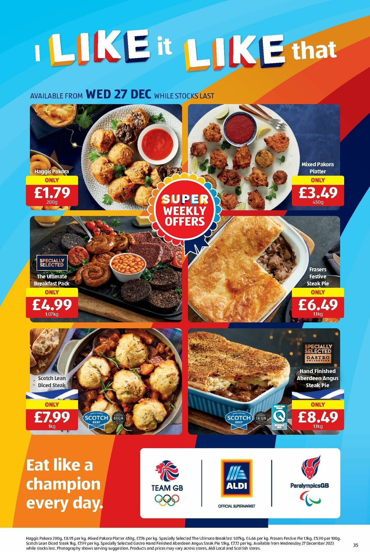 ALDI Scottish Offers from 25 December