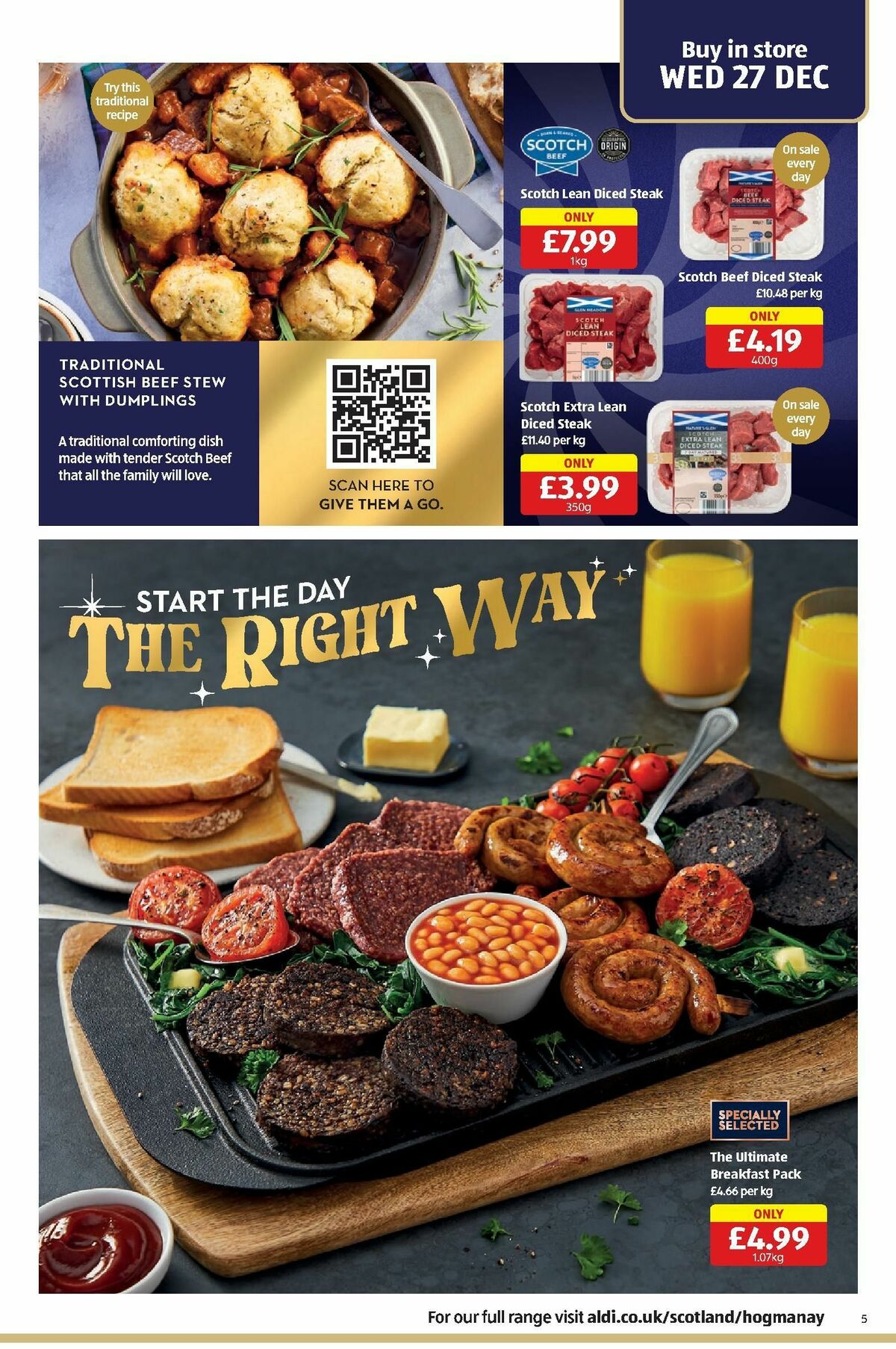 ALDI Scottish Offers from 25 December