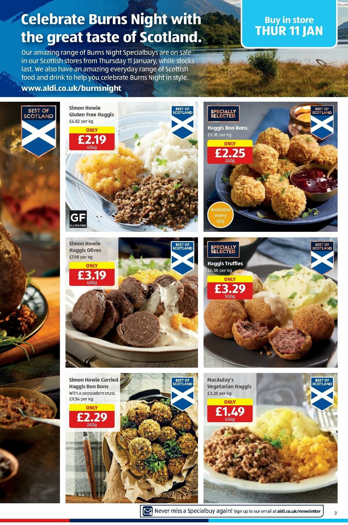 ALDI Scottish Offers from 8 January