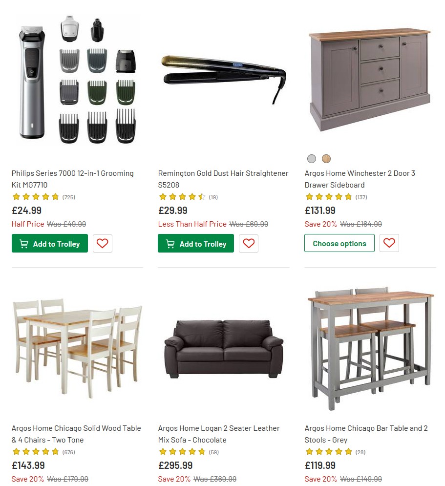 Argos Offers from 28 May