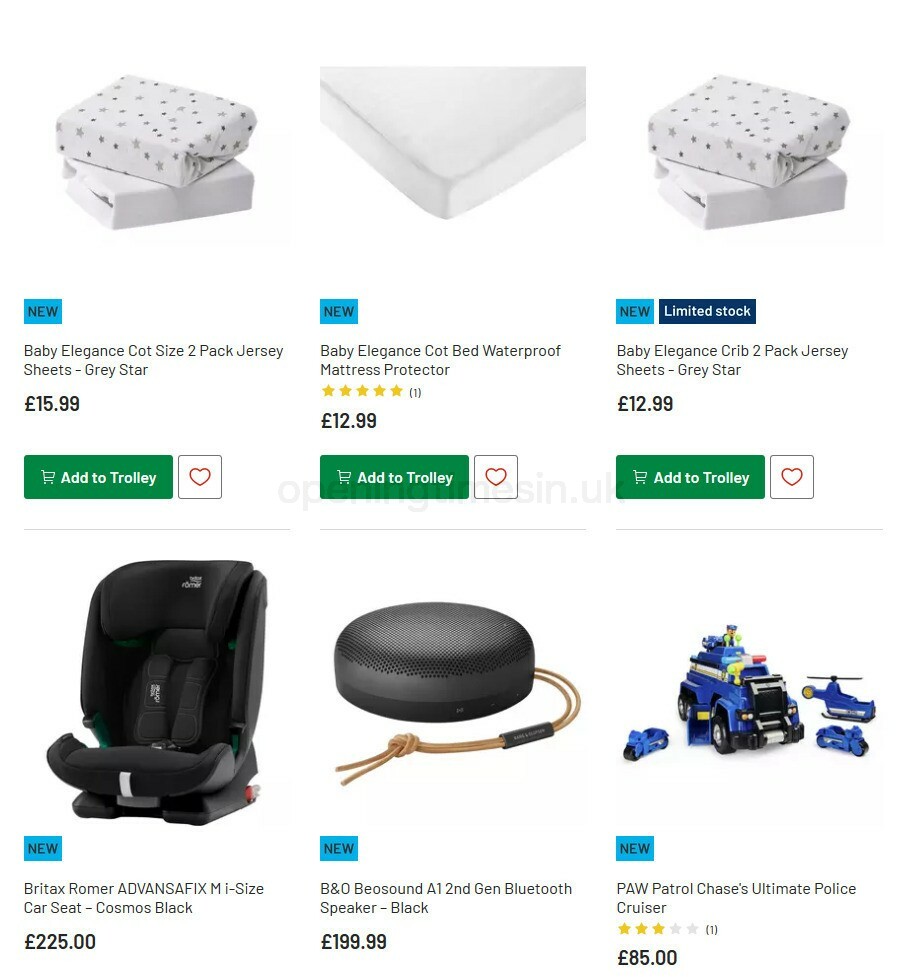 Argos Offers from 11 August