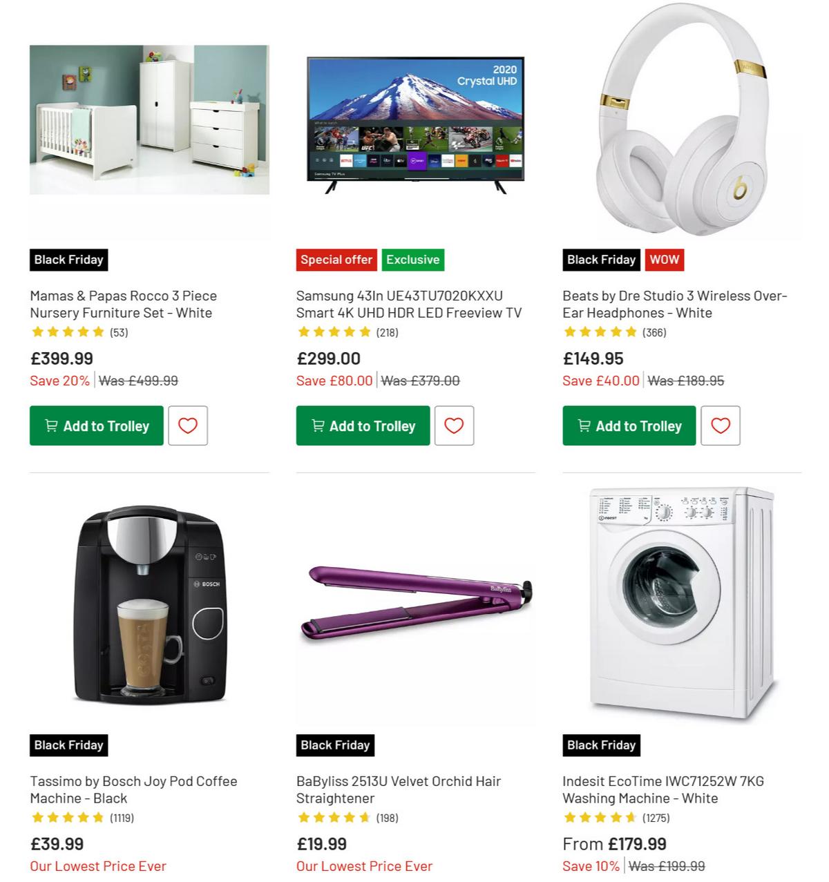 Argos Black Friday Offers from 20 November