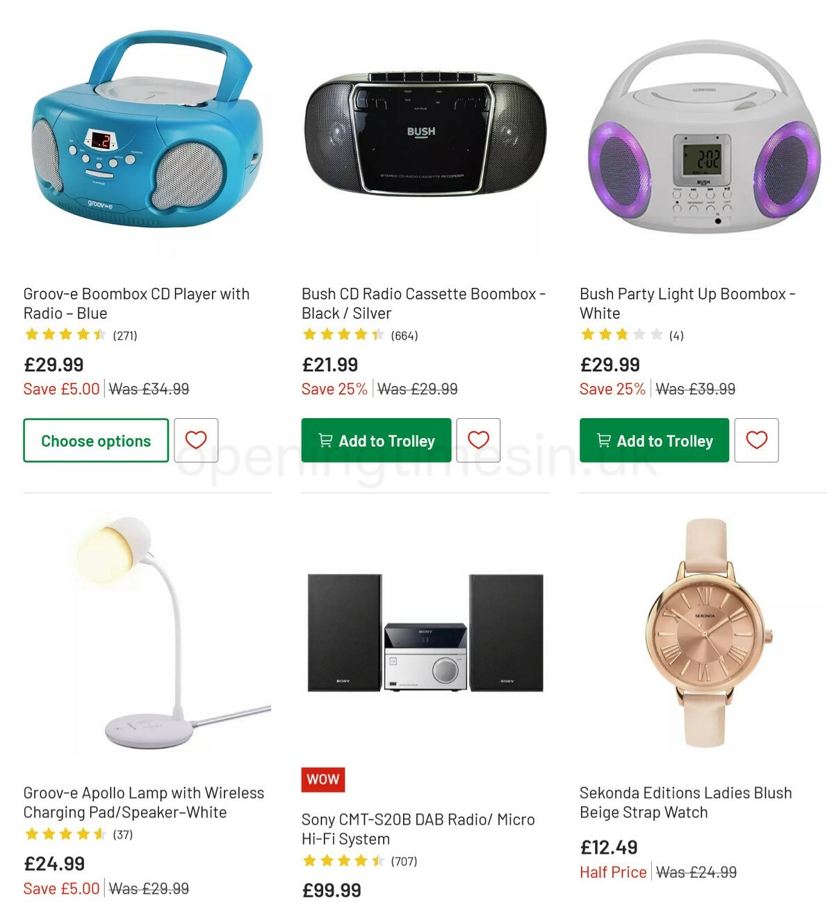 Argos Offers from 11 January