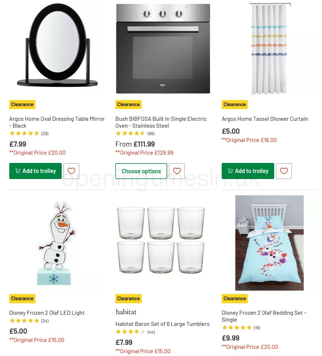 Argos Offers from 15 March