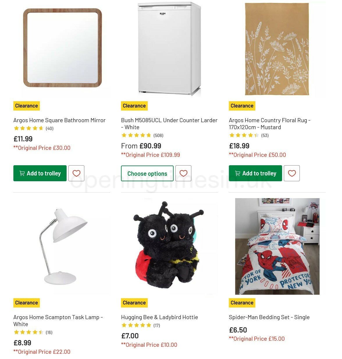 Argos Offers from 15 March