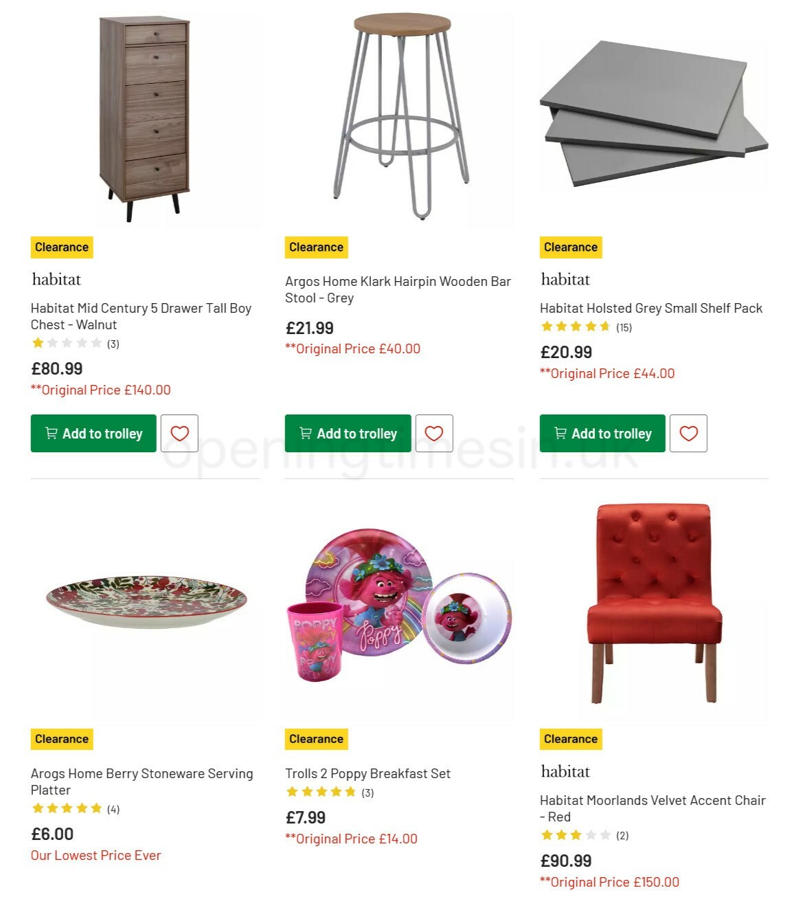 Argos Offers from 15 March