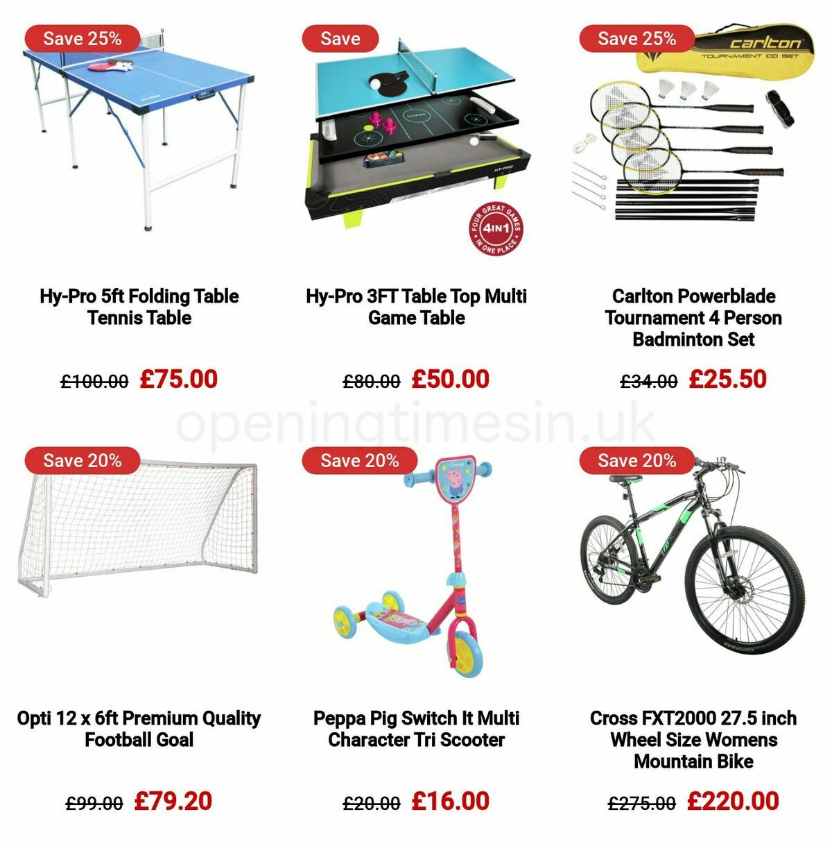 Argos Offers from 6 May