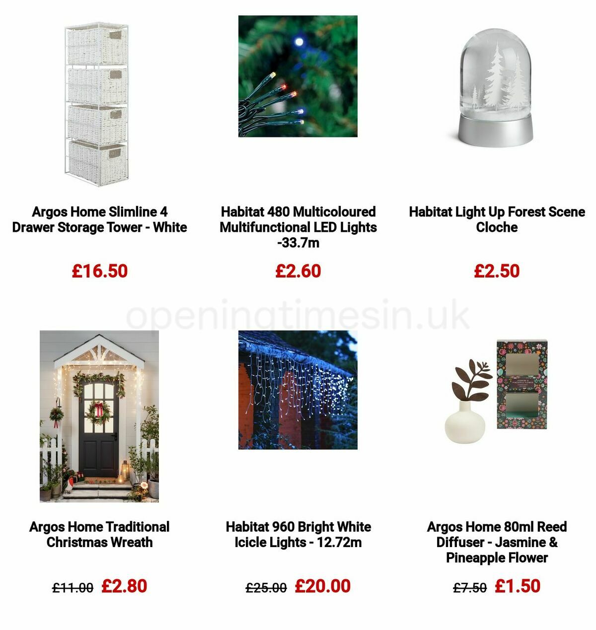 Argos Offers from 9 January