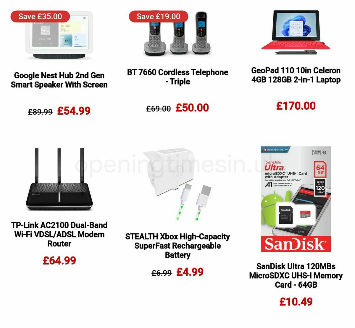 Argos Offers from 22 March