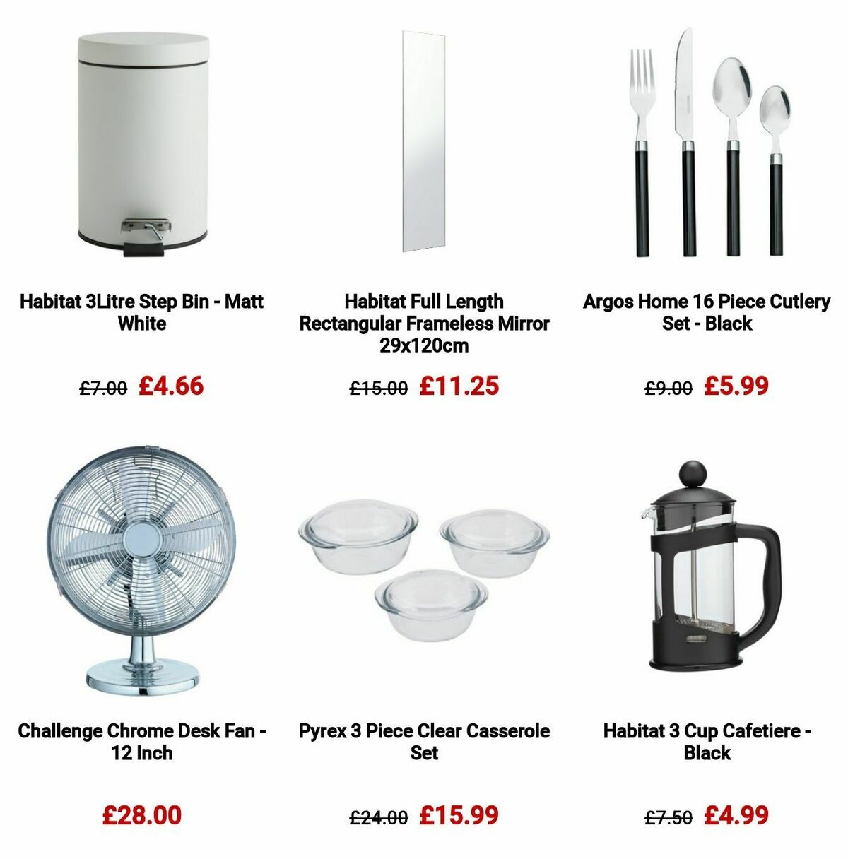 Argos Offers from 11 September