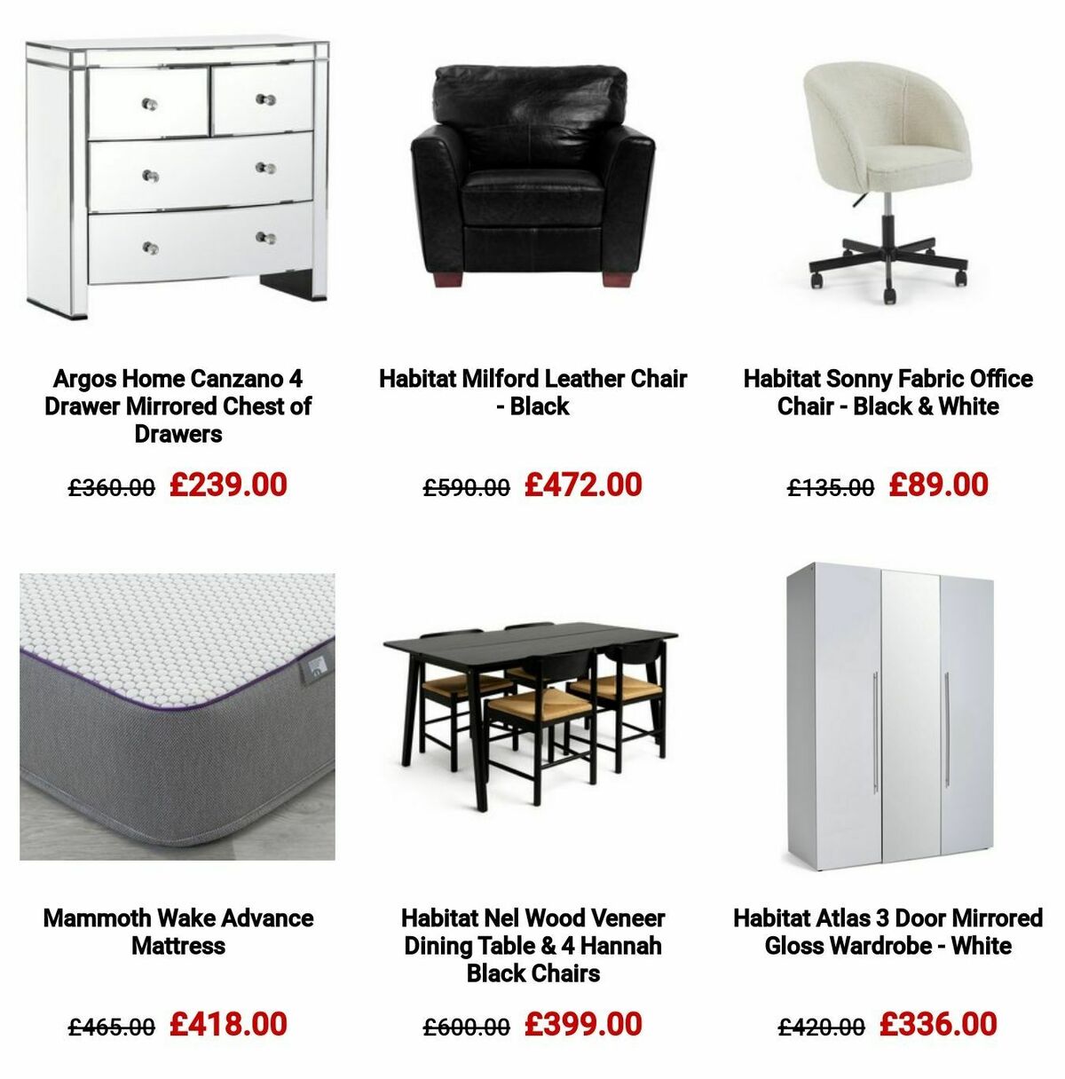 Argos Offers from 16 October