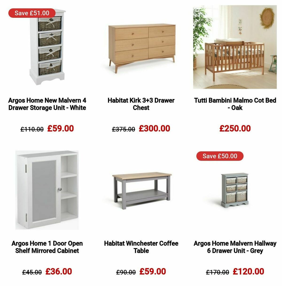 Argos Offers from 16 October