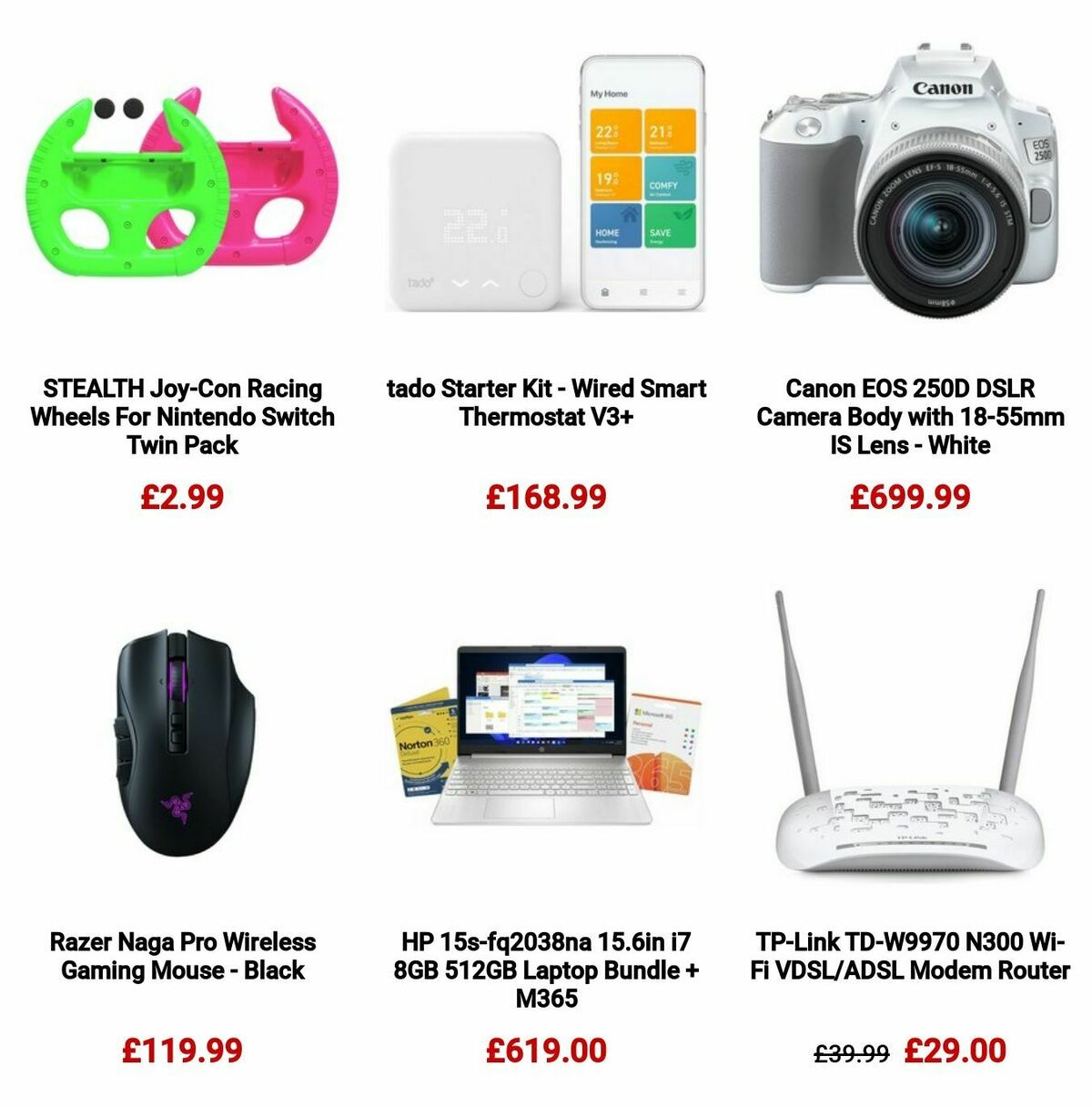 Argos Offers from 30 October