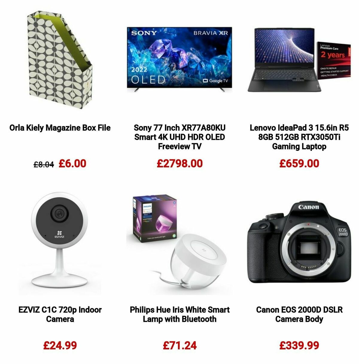 Argos Offers from 30 October