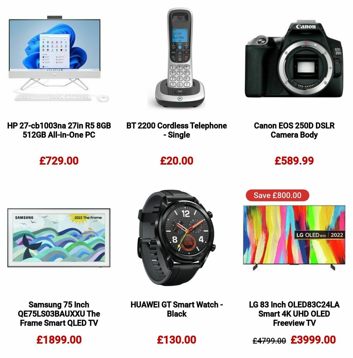 Argos Offers from 30 October