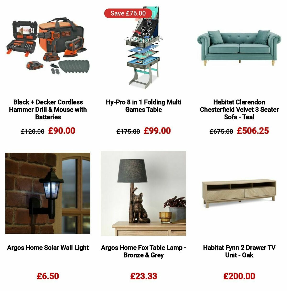 Argos Black Friday Offers from 1 November