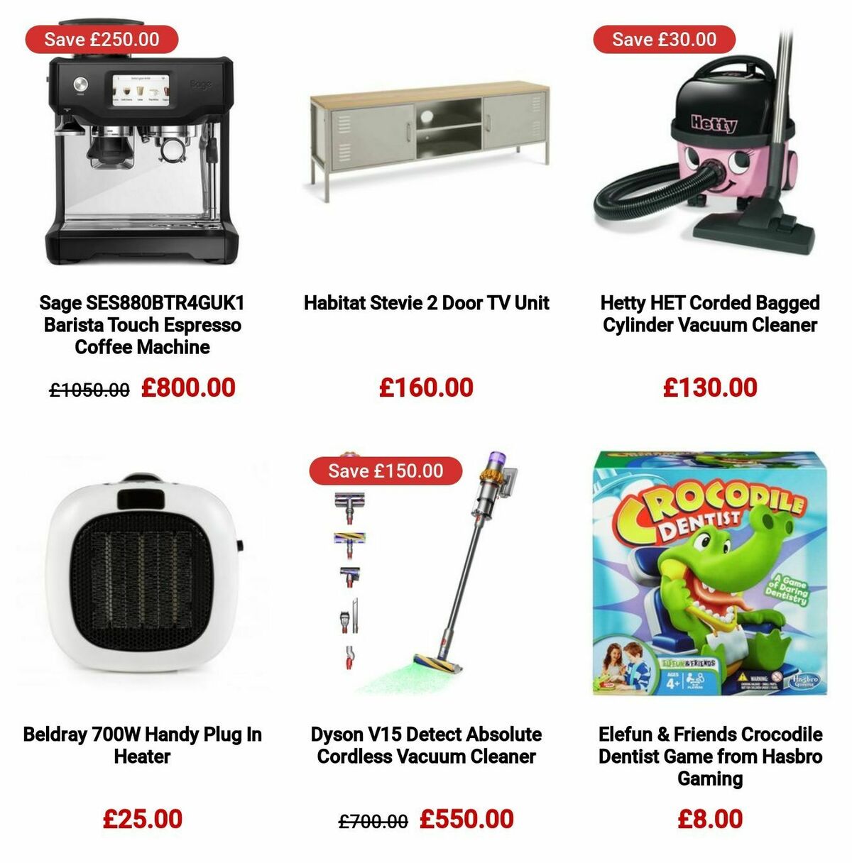 Argos Black Friday Offers from 1 November