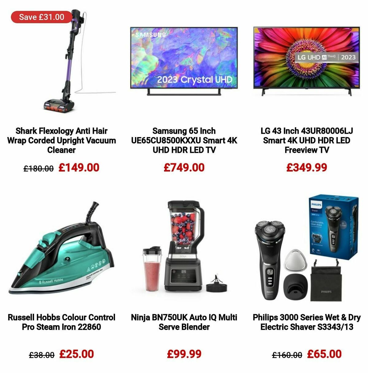 Argos Black Friday Offers from 1 November