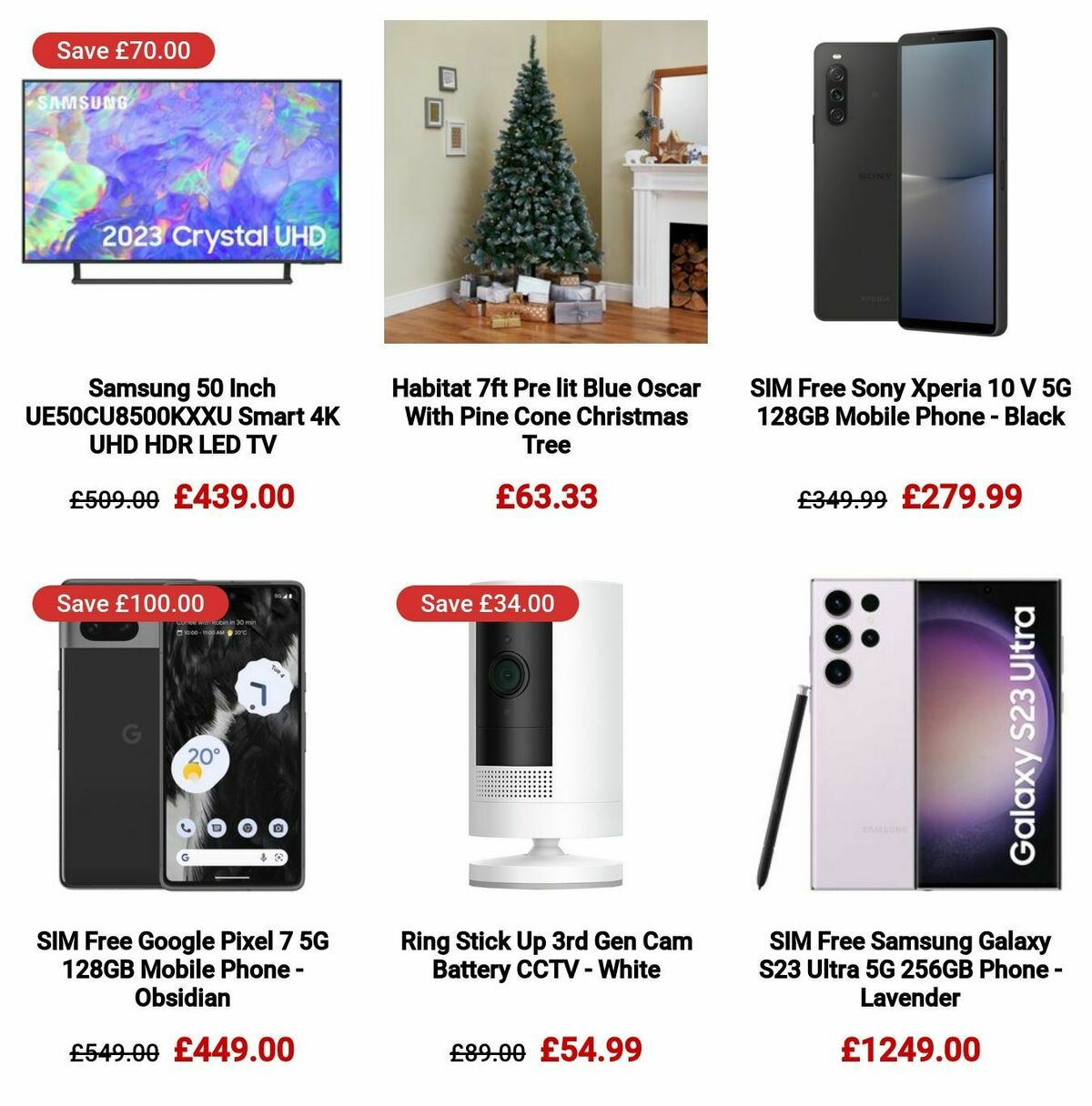 Argos Black Friday Offers from 20 November