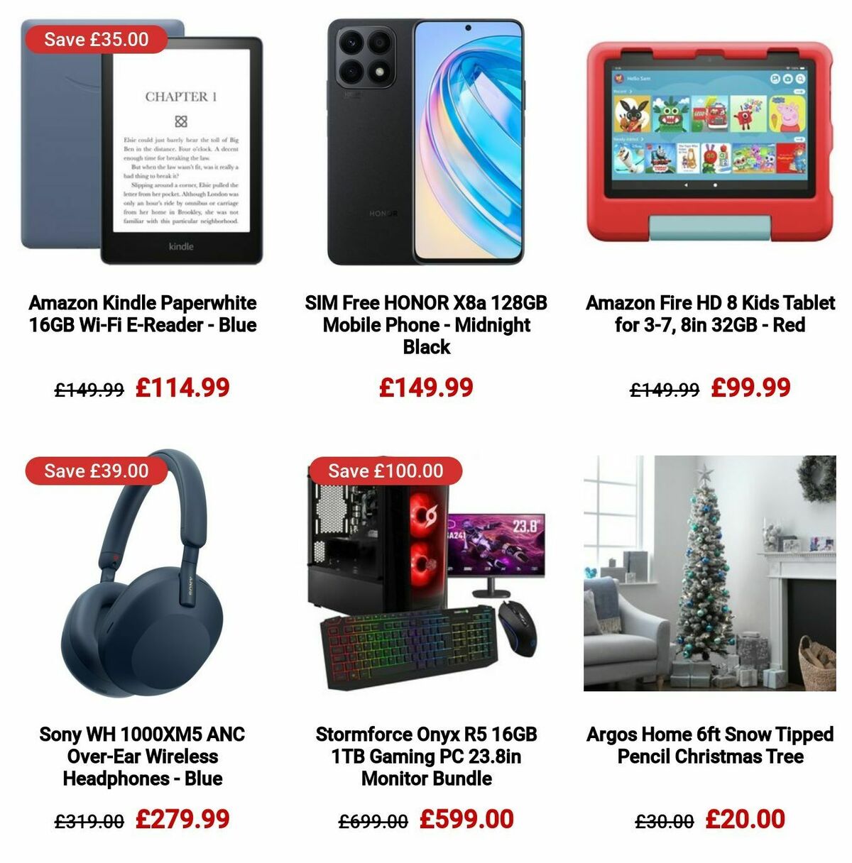 Argos Black Friday Offers from 20 November