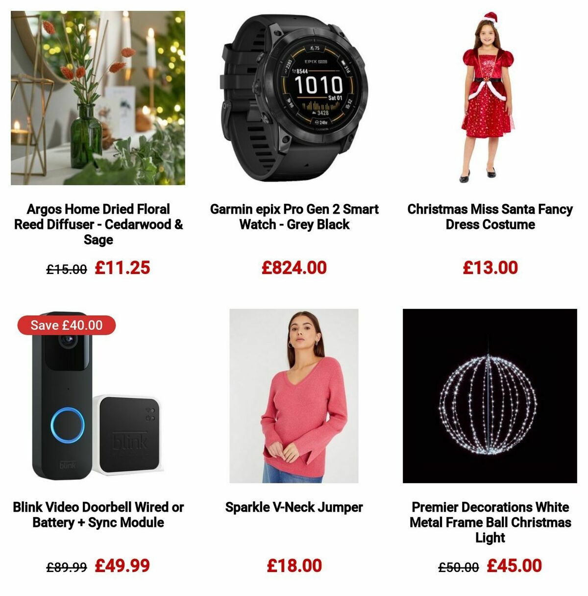 Argos Offers from 26 November