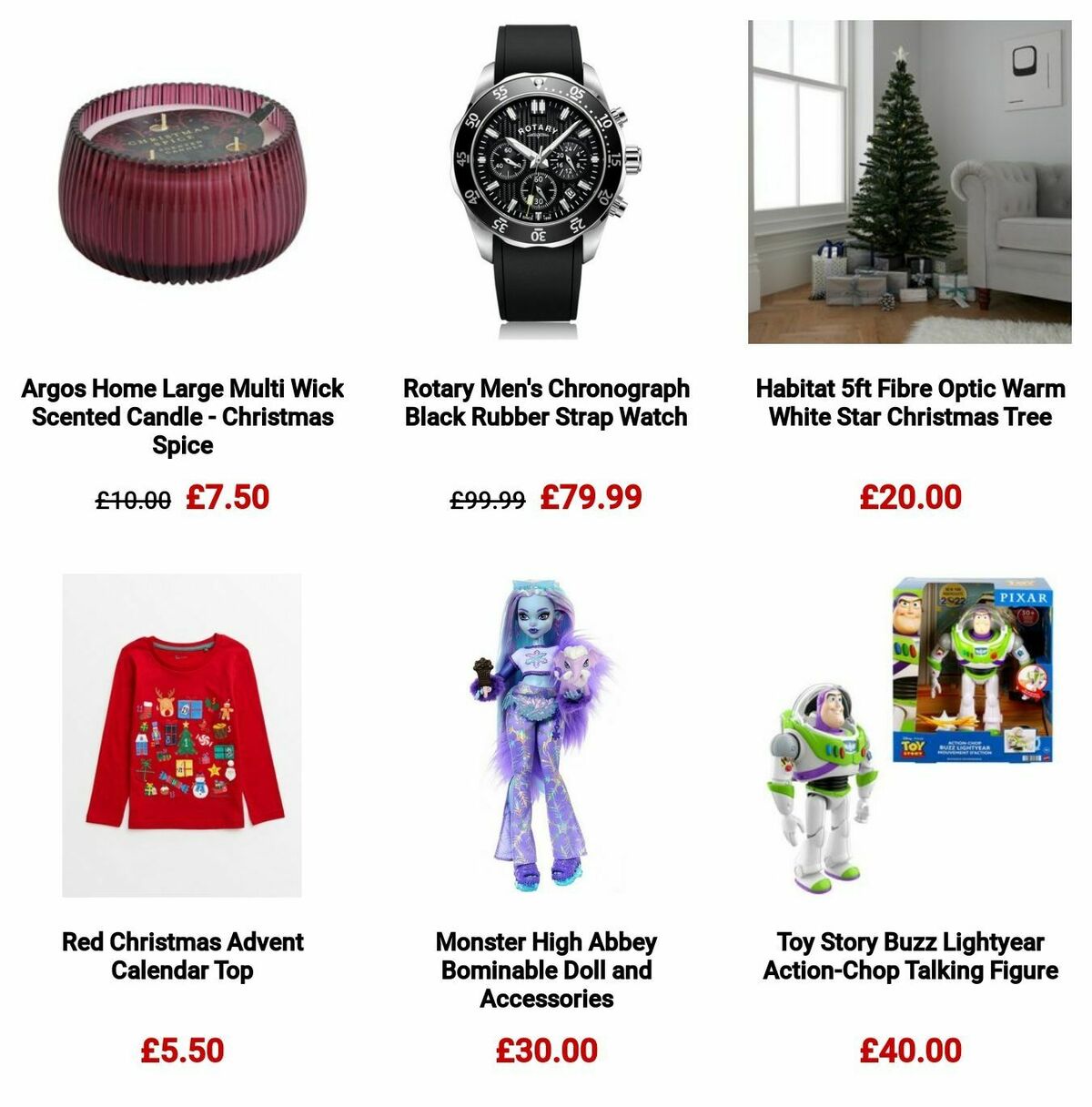 Argos Offers from 26 November