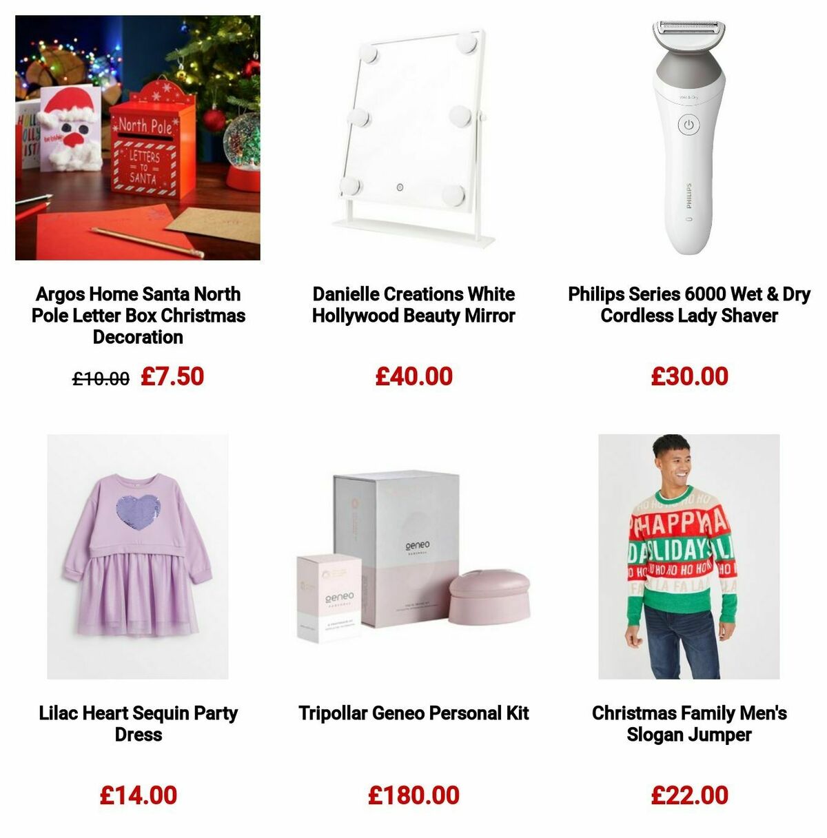 Argos Offers from 26 November