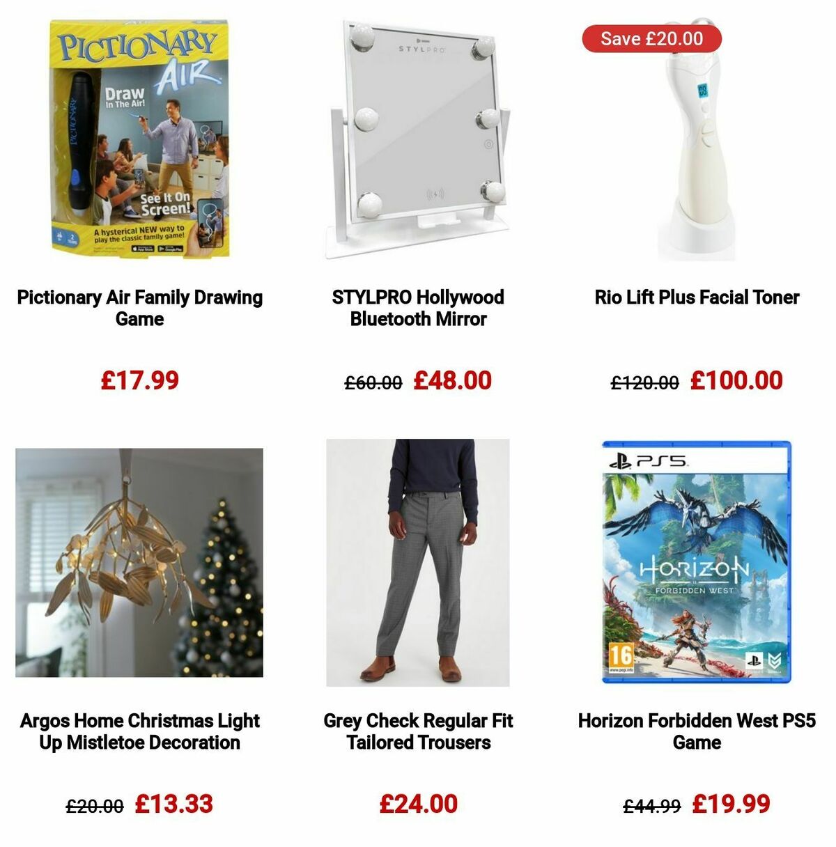 Argos Offers from 26 November