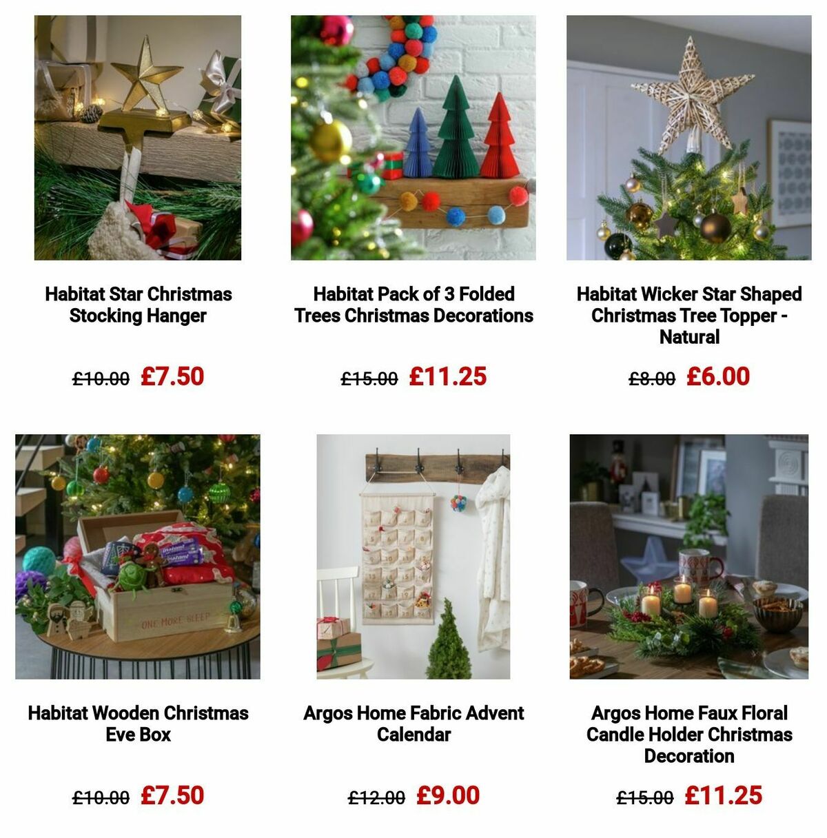 Argos Offers from 11 December