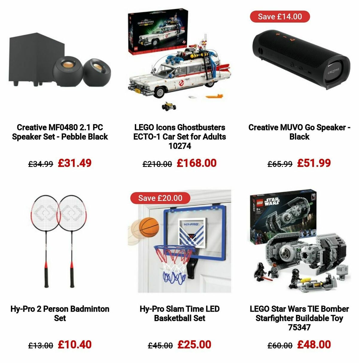 Argos Offers from 2 January