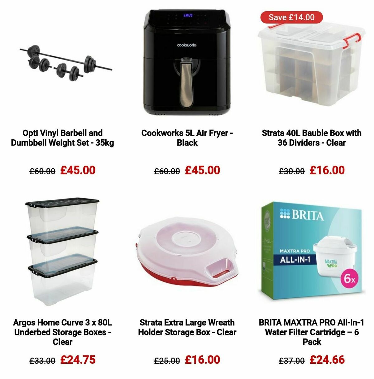 Argos Offers from 2 January