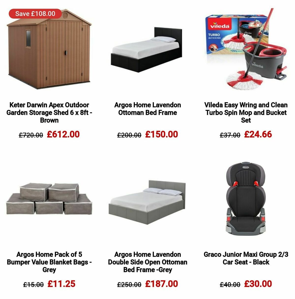 Argos Offers from 2 January