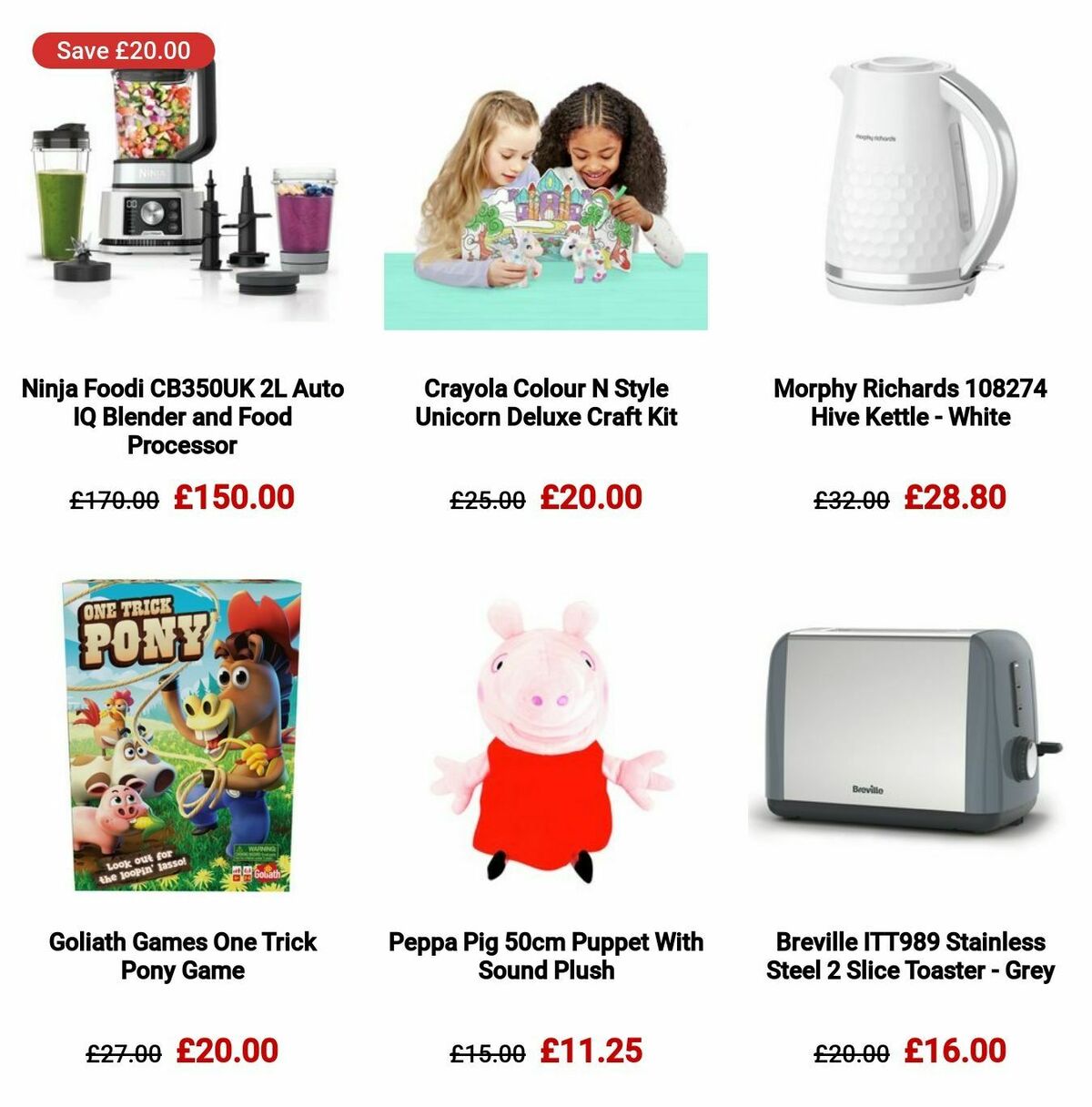 Argos Offers from 16 January