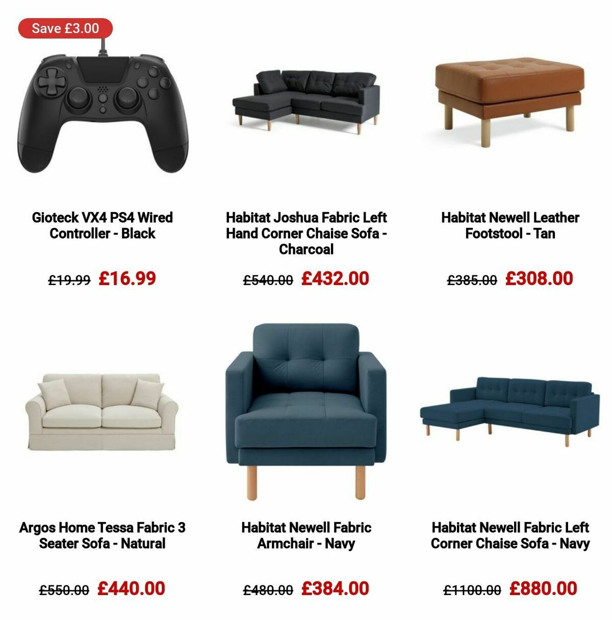 Argos Offers from 16 January