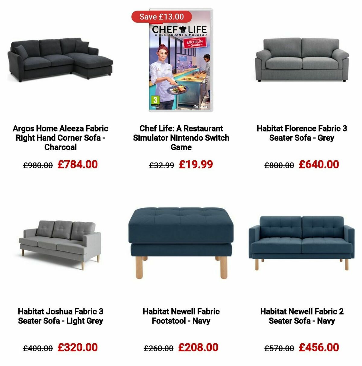 Argos Offers from 16 January