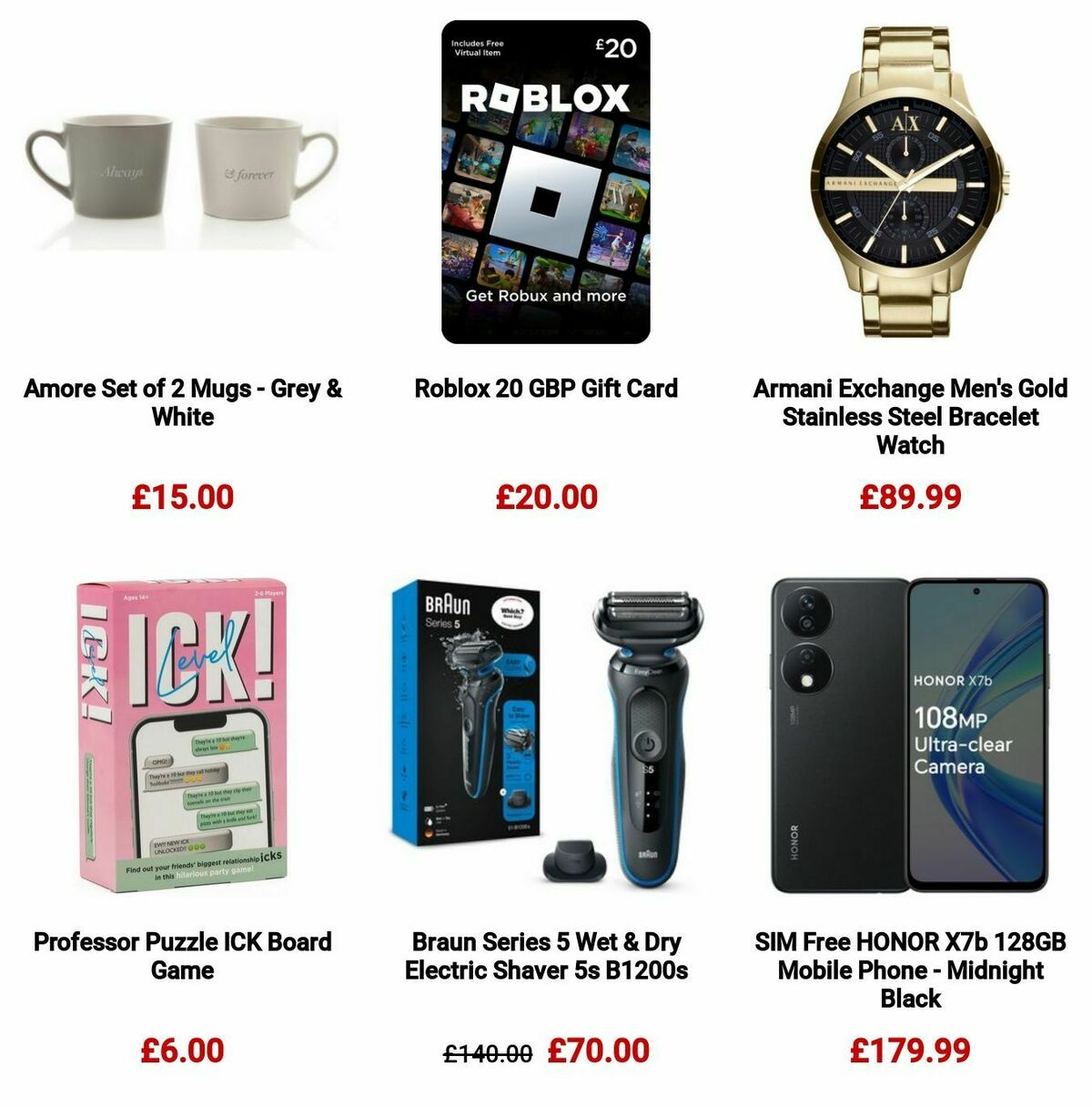 Argos Valentine's Day Offers from 22 January