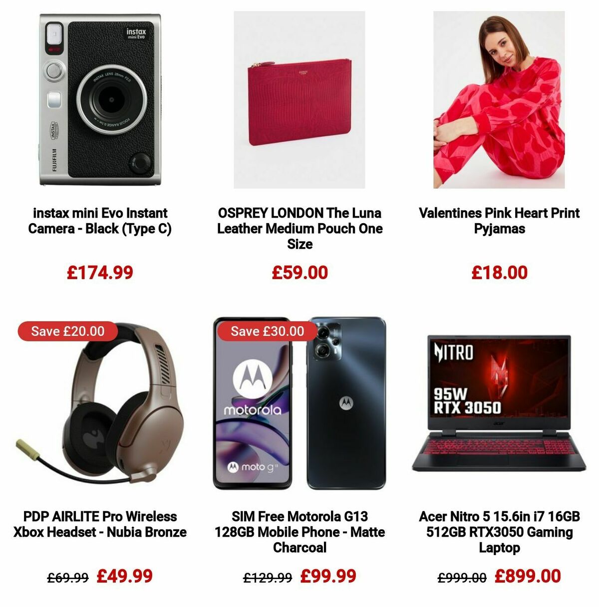 Argos Valentine's Day Offers from 22 January