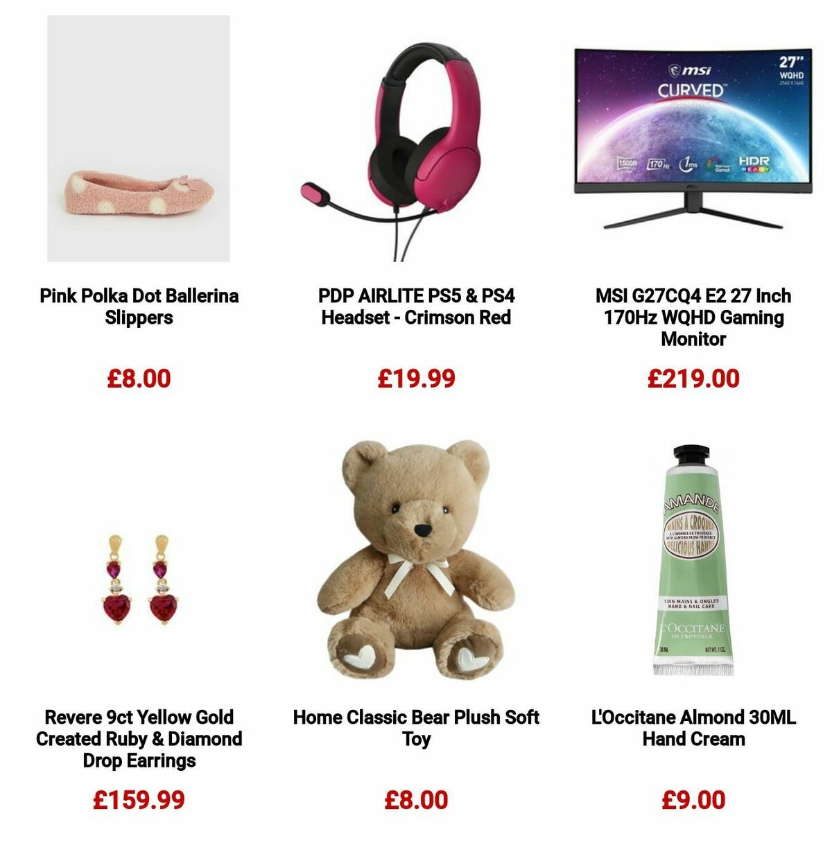 Argos Valentine's Day Offers from 22 January