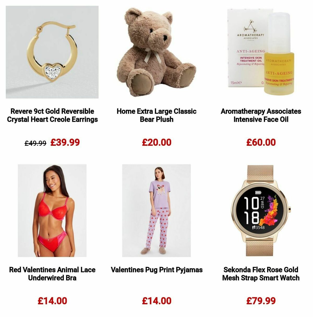 Argos Valentine's Day Offers from 22 January