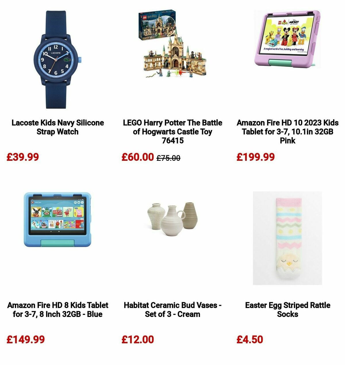 Argos Easter Offers from 11 March