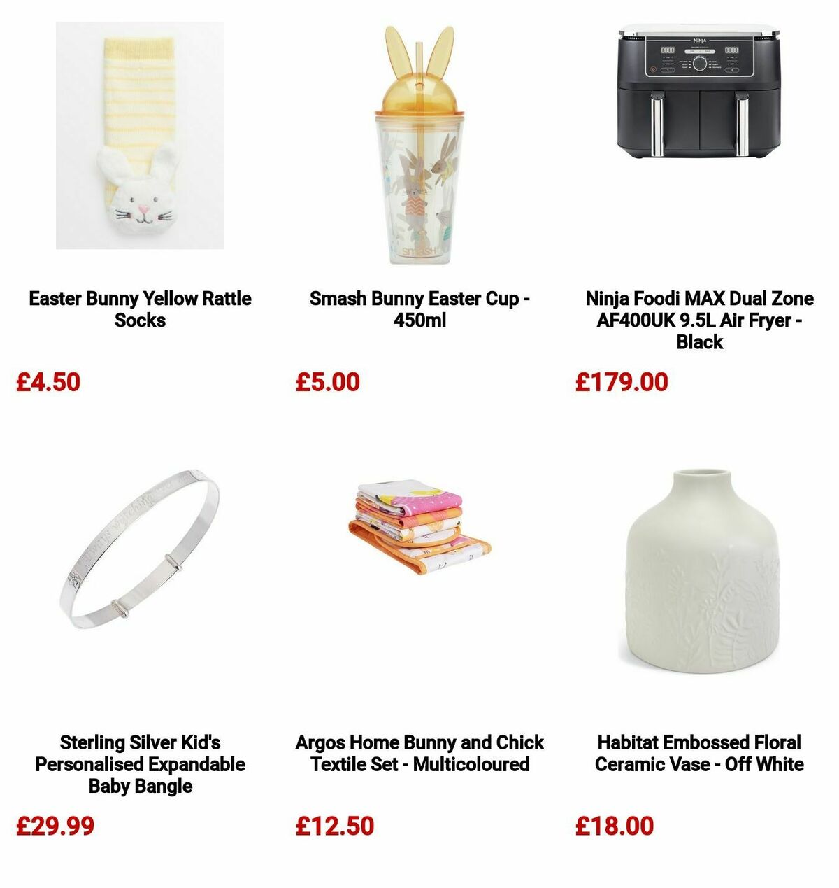 Argos Easter Offers from 11 March