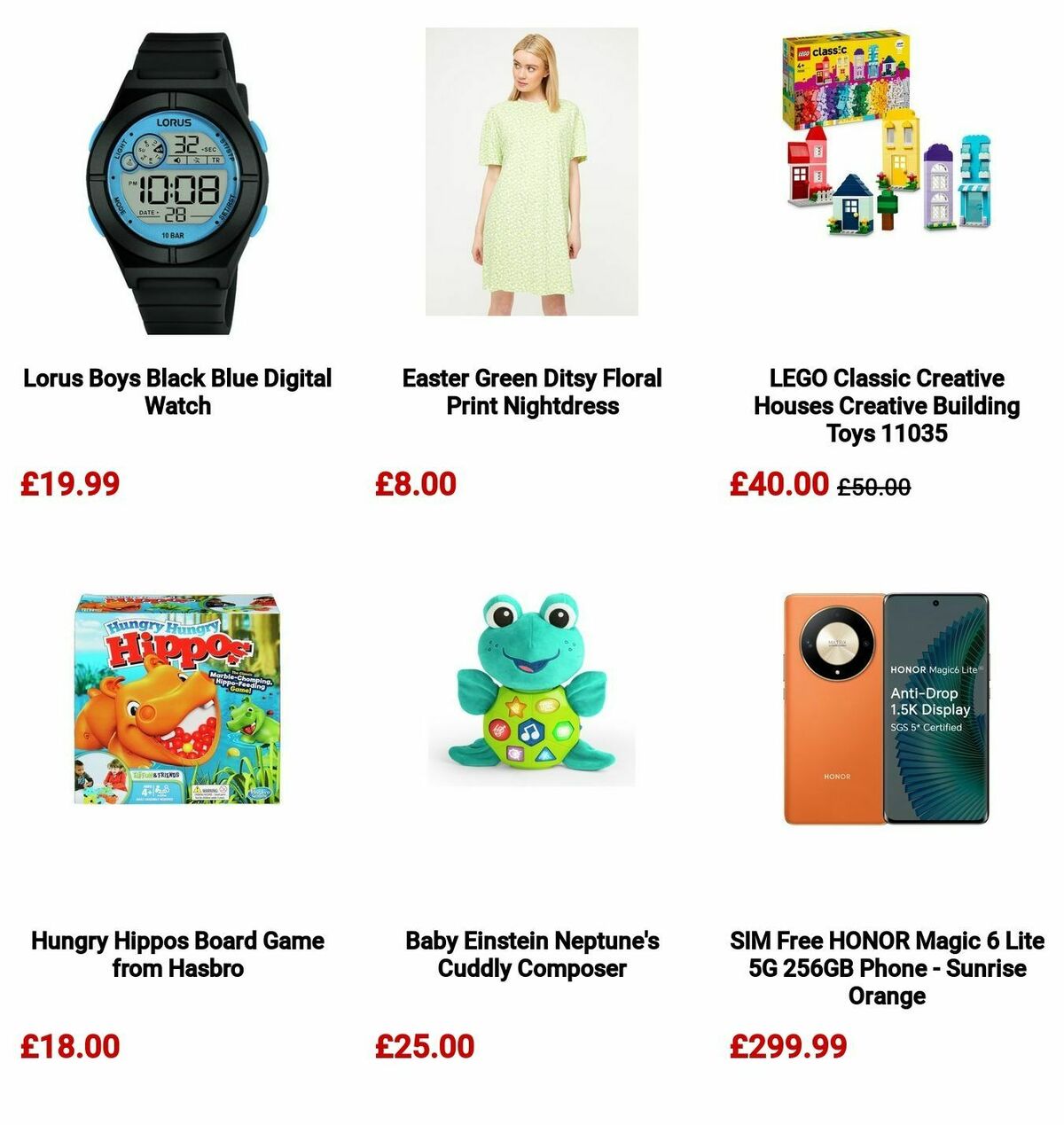 Argos Easter Offers from 11 March