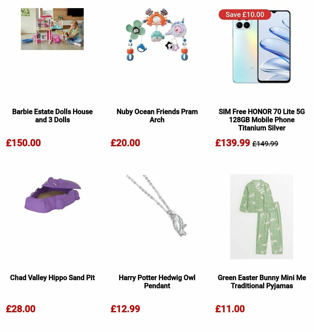 Argos Easter Offers from 11 March